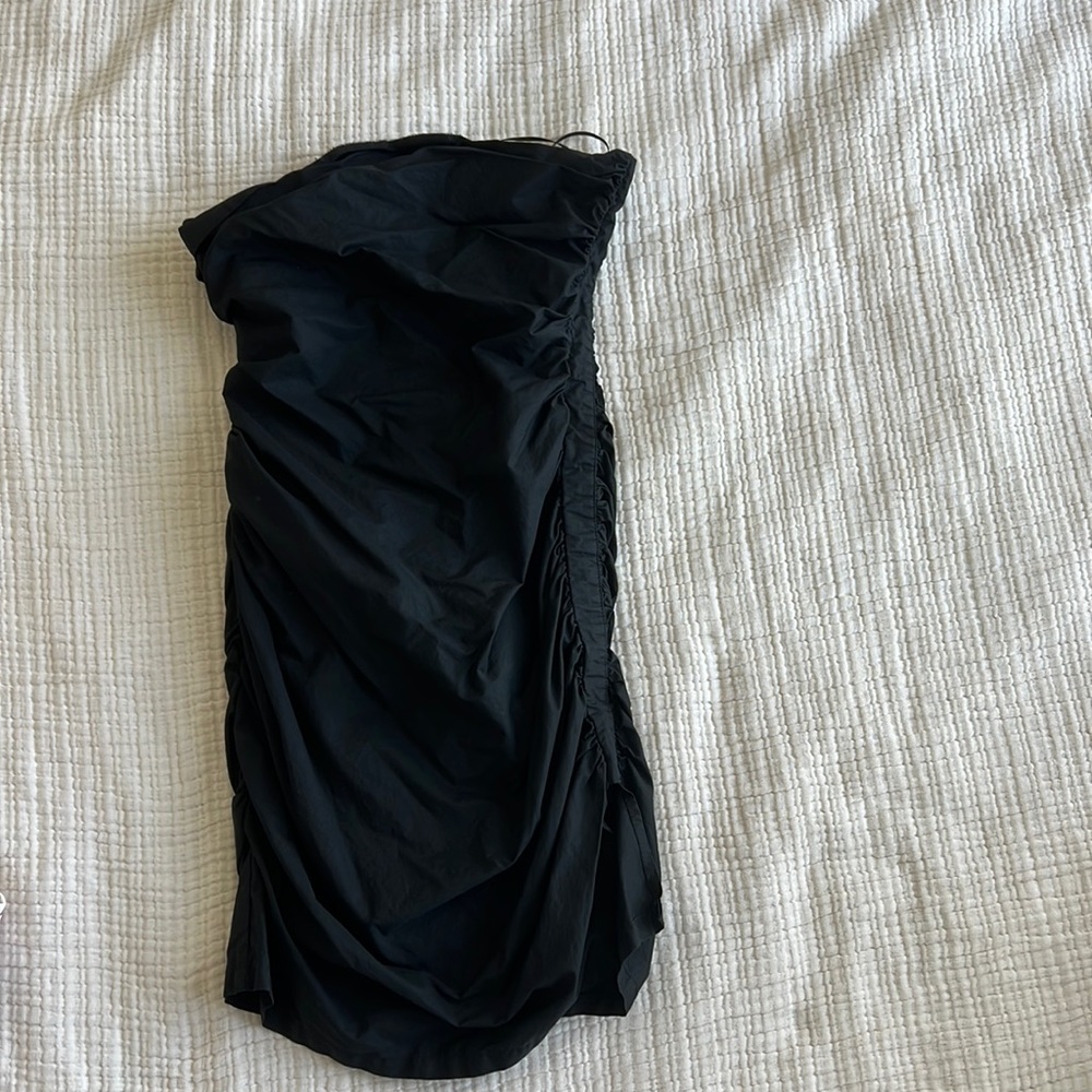 Mini Black Dress Charcoal Clothing
